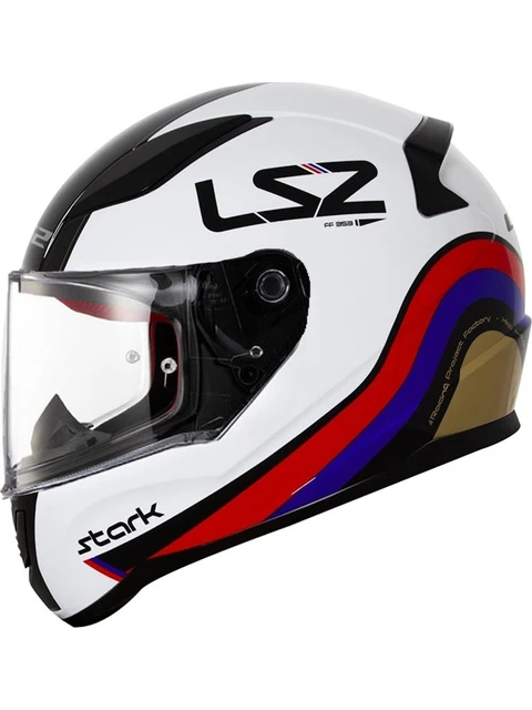 LS2 RAPID STARK BEYAZ KIRMIZI MAVİ 
